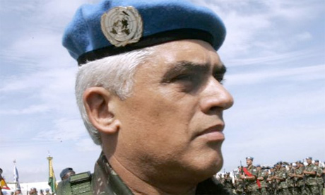 Morre o General Urano Teixeira da Matta Bacellar, brasileiro, Comandante das Forças de Paz da ONU no Haiti