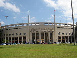 Inauguração do Estádio Municipal Paulo Machado de Carvalho em São Paulo