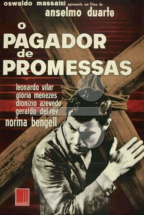 O filme brasileiro O Pagador de Promessas baseado na obra de Dias Gomes e dirigido por Anselmo Duarte ganha a Palma de Ouro em Cannes