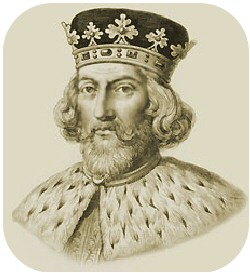 O Rei João (King John) da Inglaterra assina a Carta Magna