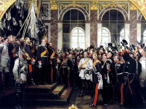 Firmado o Tratado de Frankfurt entre a França e a Alemanha, ao término da guerra Franco-prussiana. Como reparação de guerra, a França abdicou da Alsácia e foi forçada a pagar uma alta soma em dinheiro.
