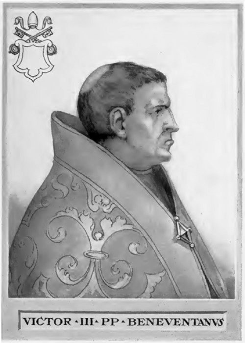Dauferio Epifani Del Zotto é consagrado como o Papa Vítor III